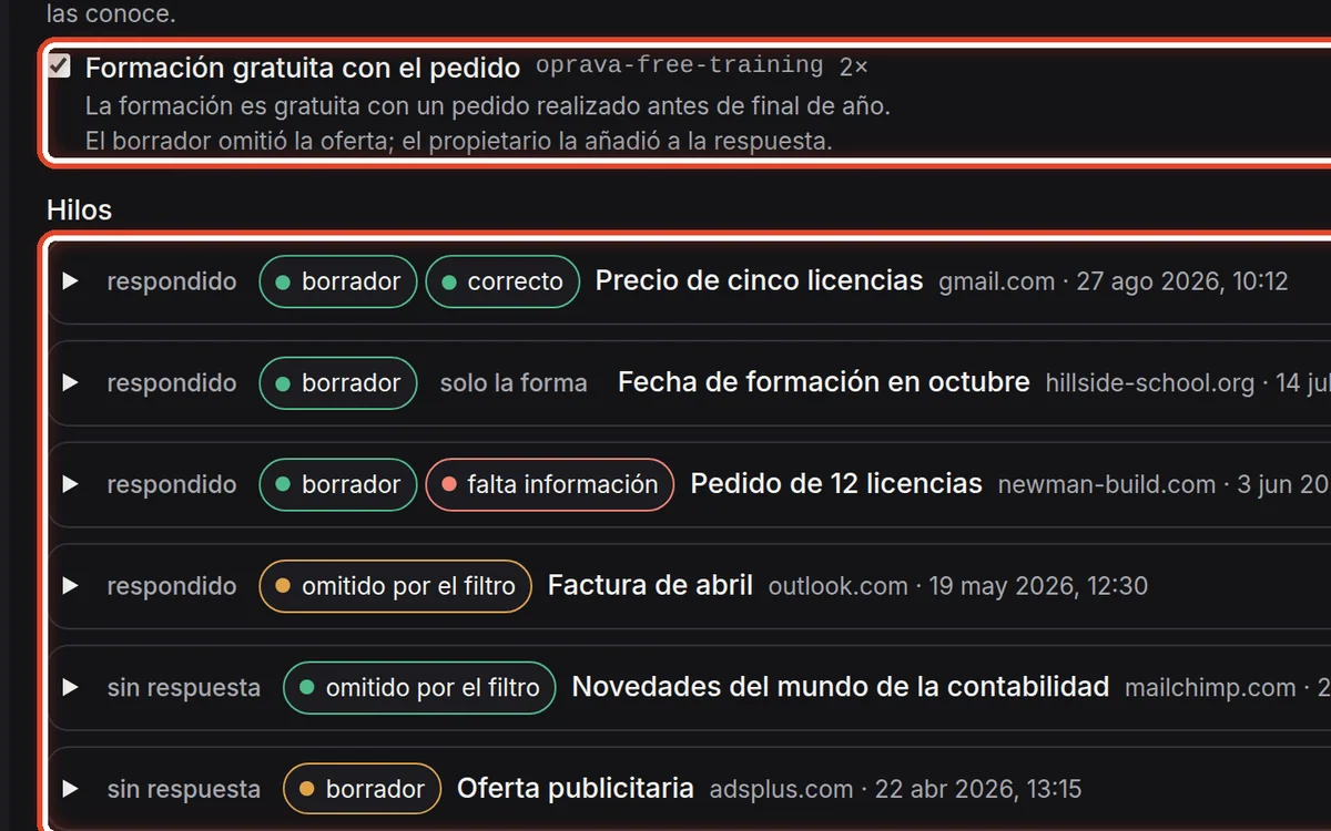 De cerca: Añada lo que faltaba