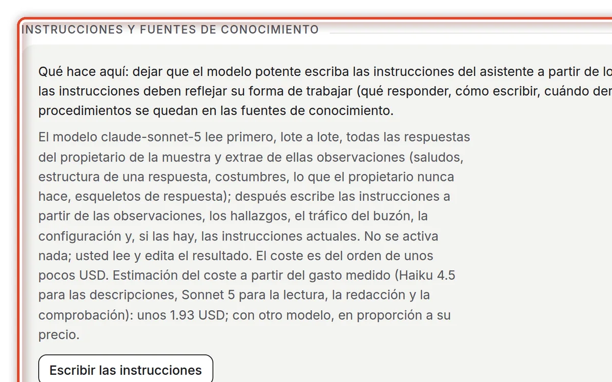 De cerca: Escribir las instrucciones