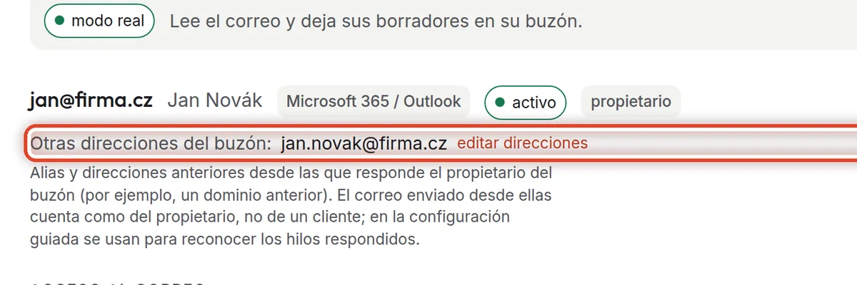 De cerca: Otras direcciones del buzón