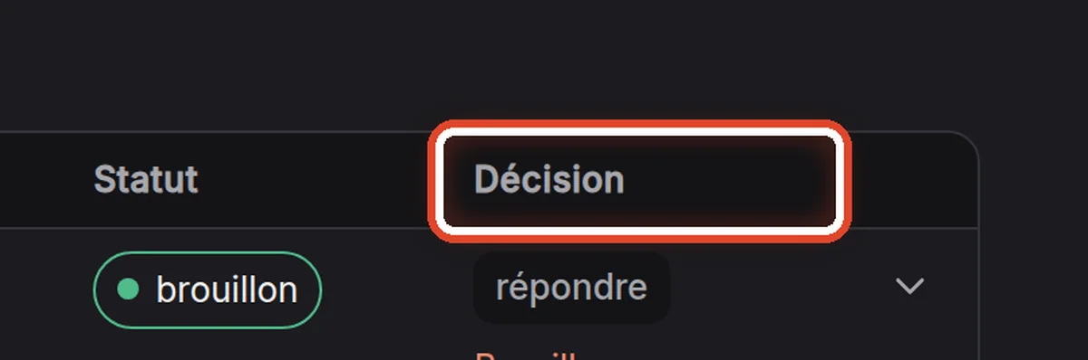 Gros plan – La décision de l’assistant