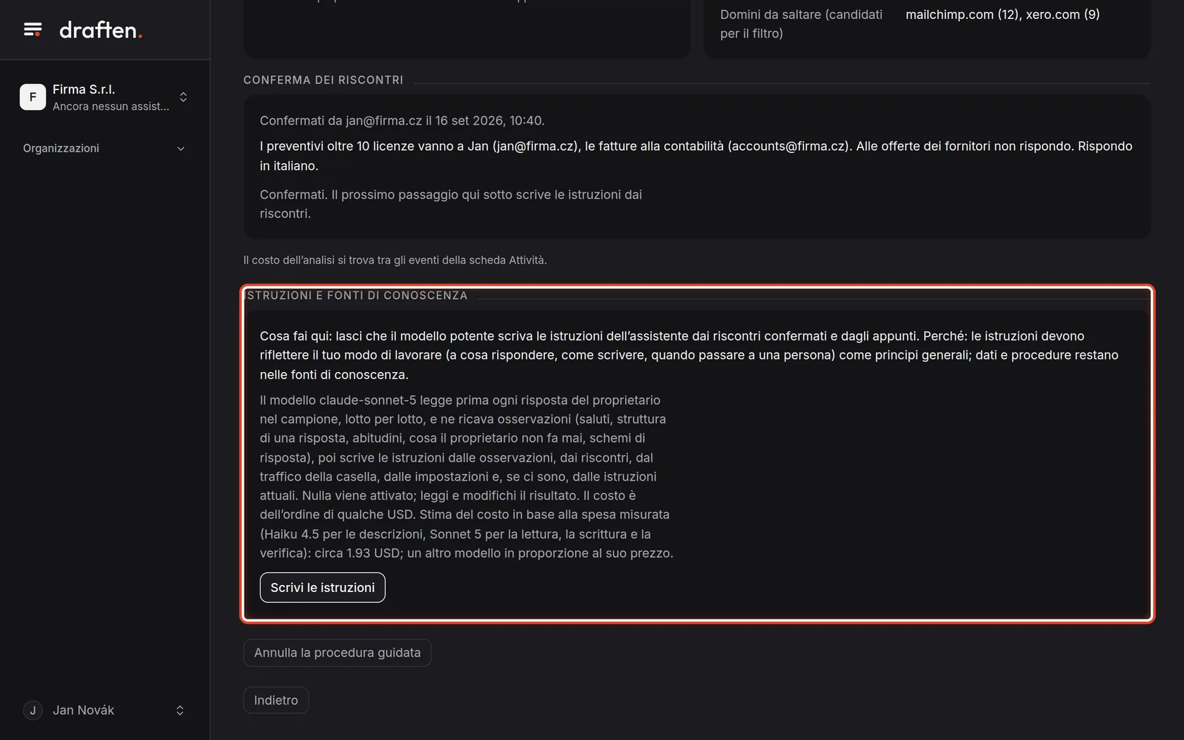 Screenshot del passo 12