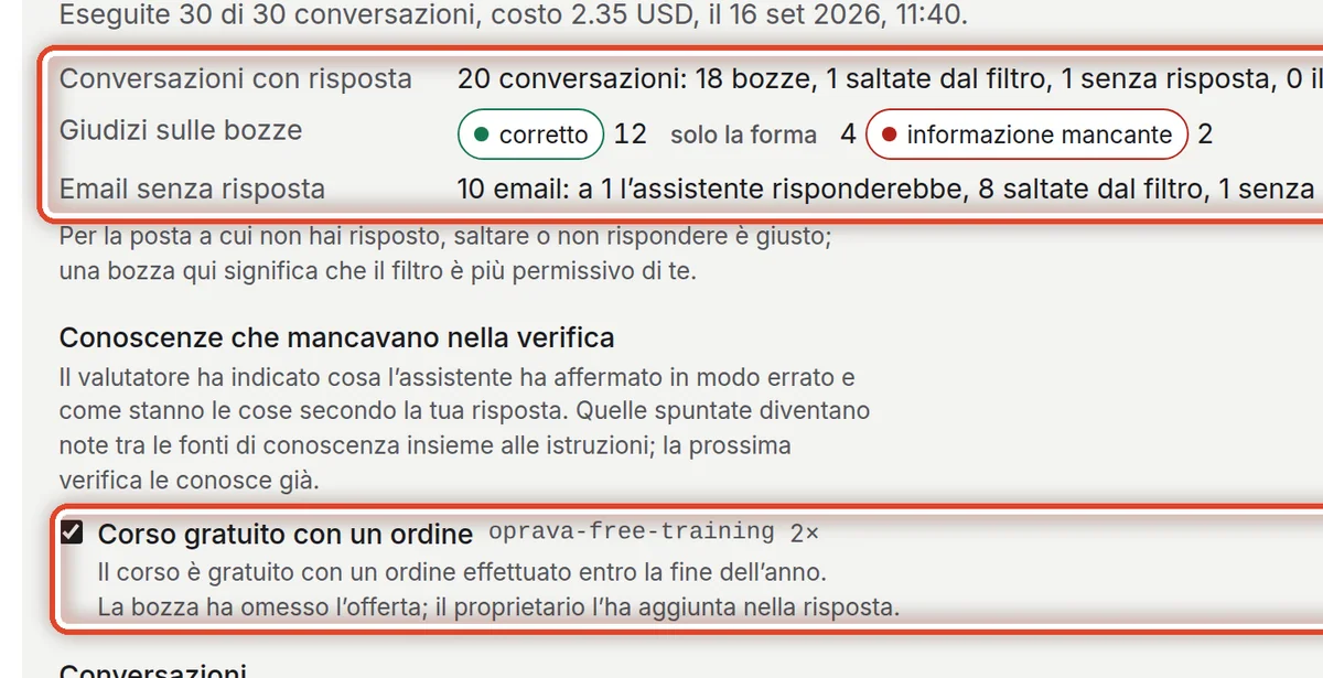 Da vicino – La verifica sulle conversazioni accantonate