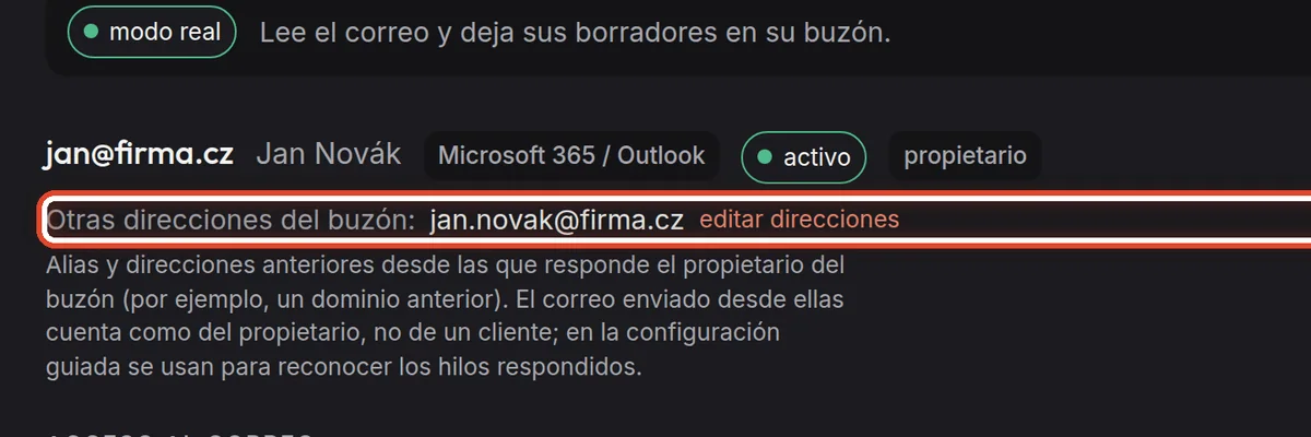 De cerca: Otras direcciones del buzón