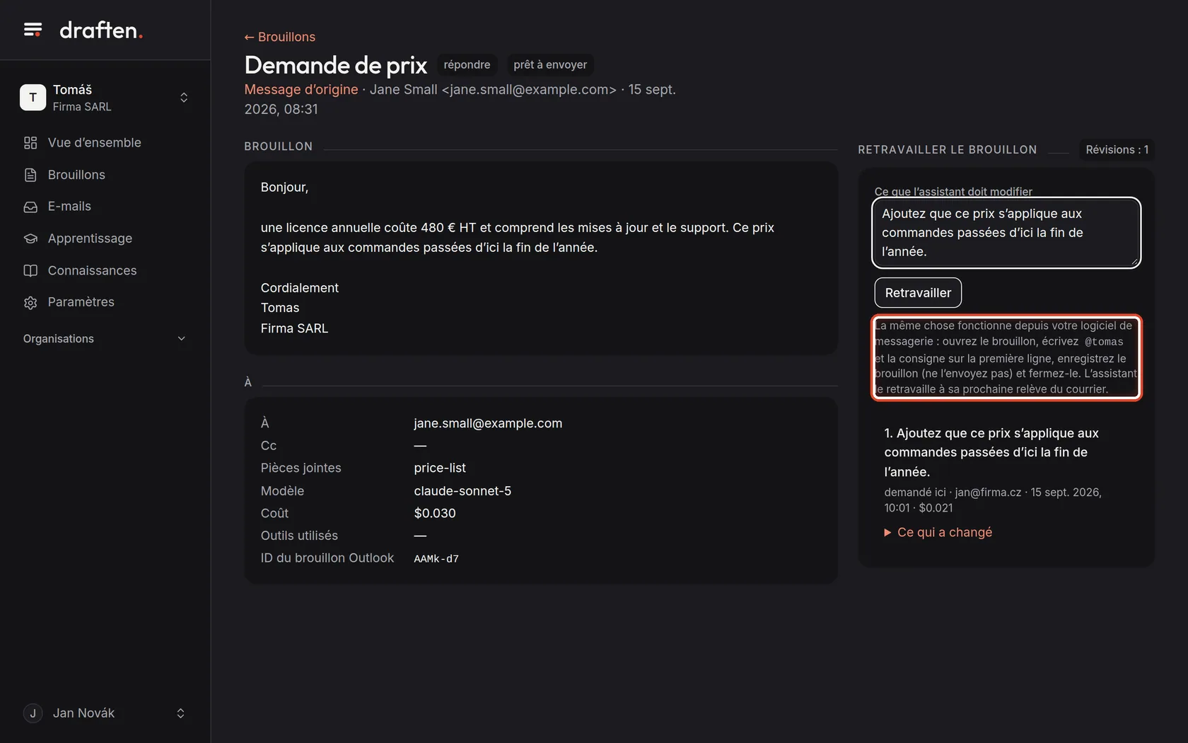 Capture d’écran de l’étape 6