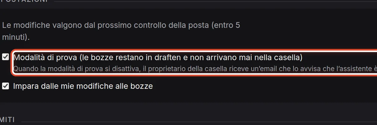 Da vicino – Oppure nelle Impostazioni
