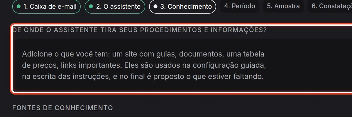 De perto – Adicione fontes de conhecimento