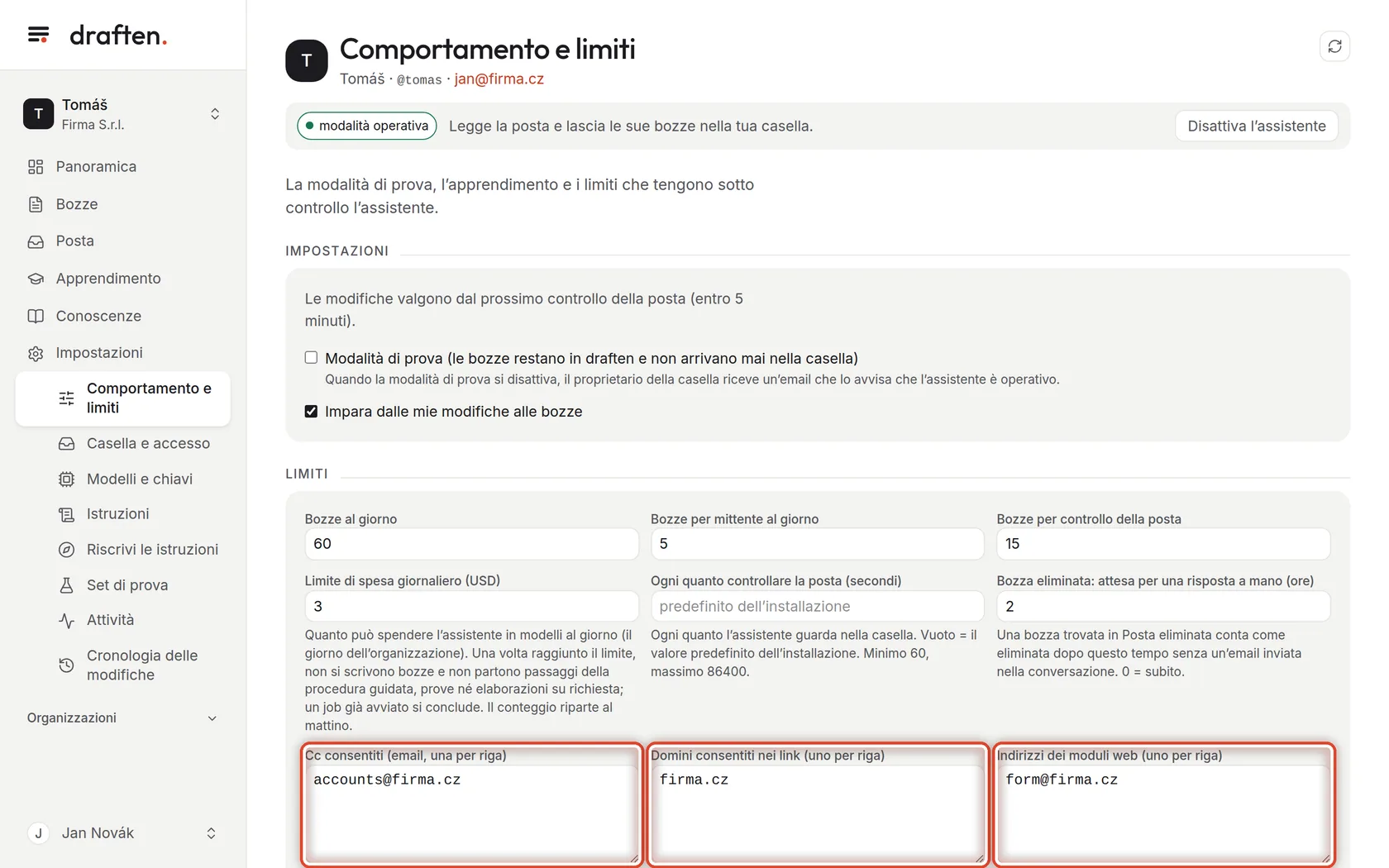 Screenshot del passo 6