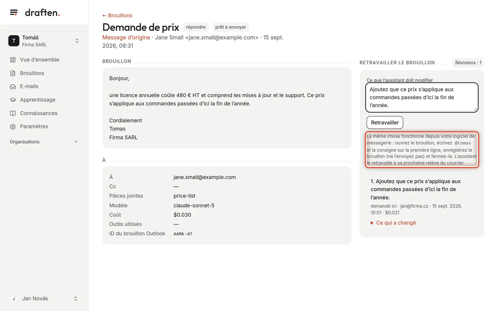 Capture d’écran de l’étape 6