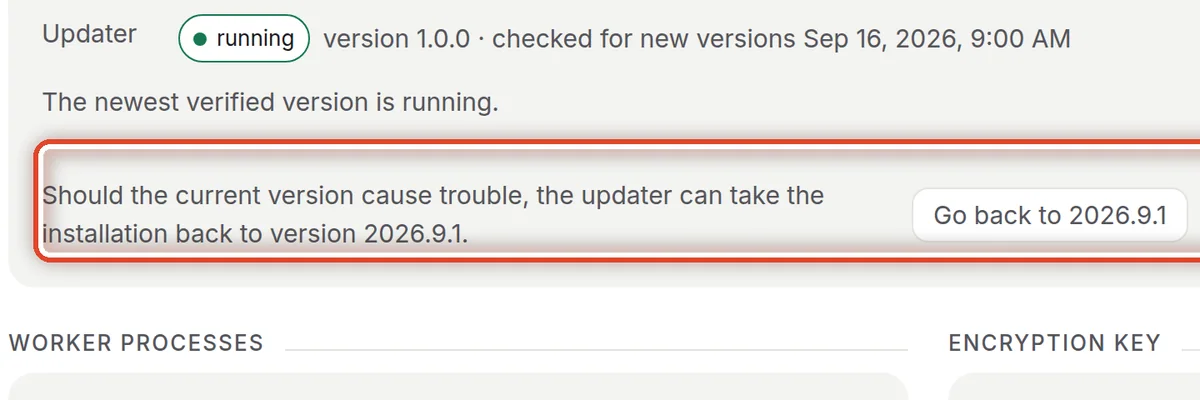 Close up — If the new version causes trouble