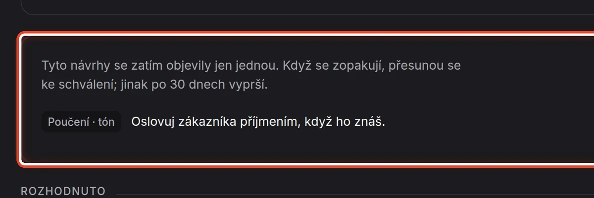Detail — Zatím jednou
