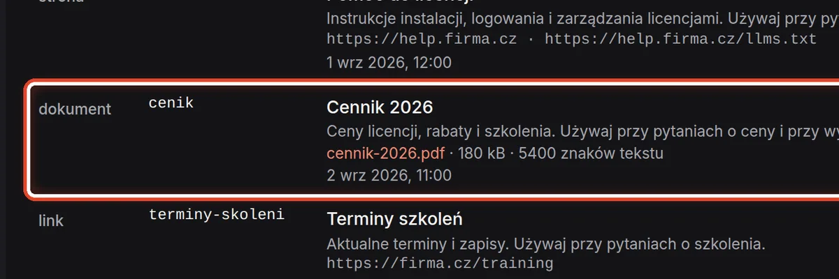 Zbliżenie – Jedno źródło