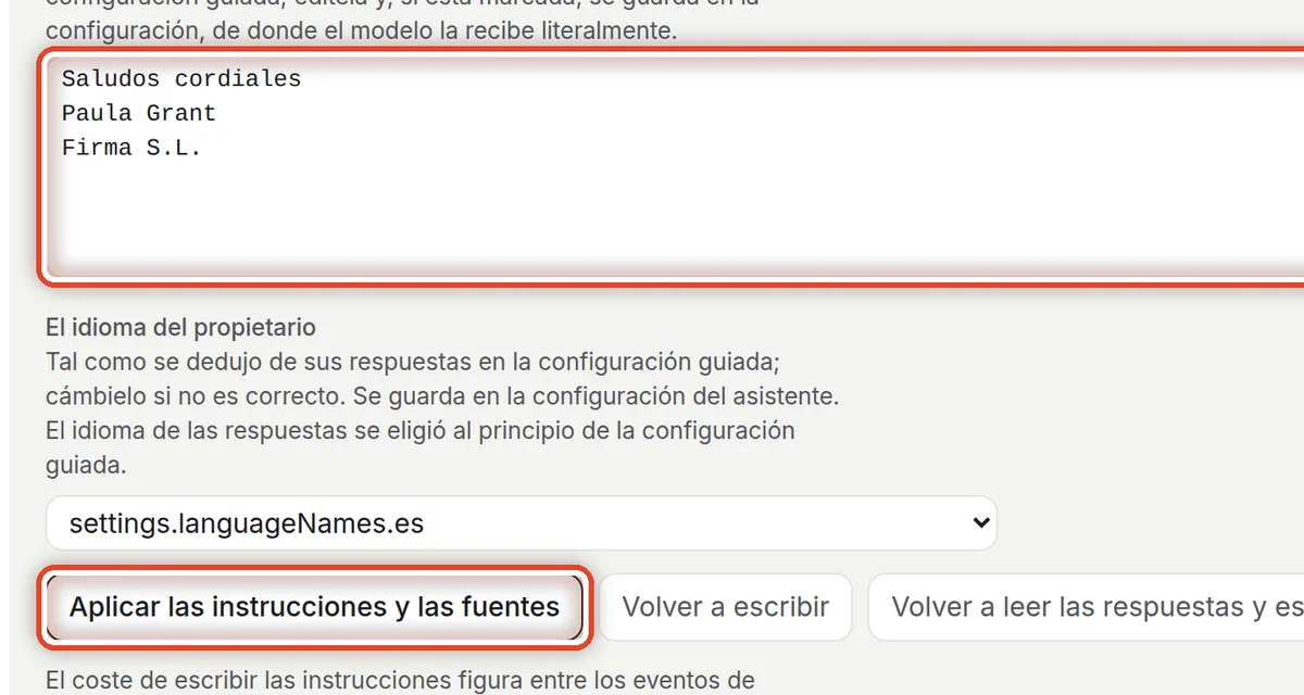 De cerca: Aplique las instrucciones y las fuentes