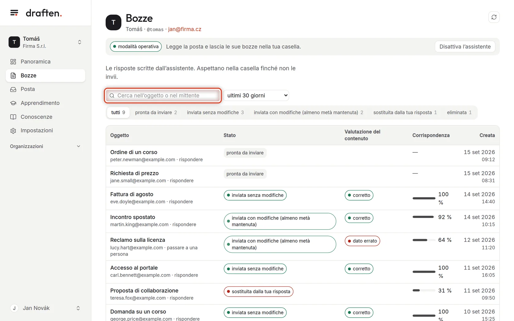 Screenshot del passo 2