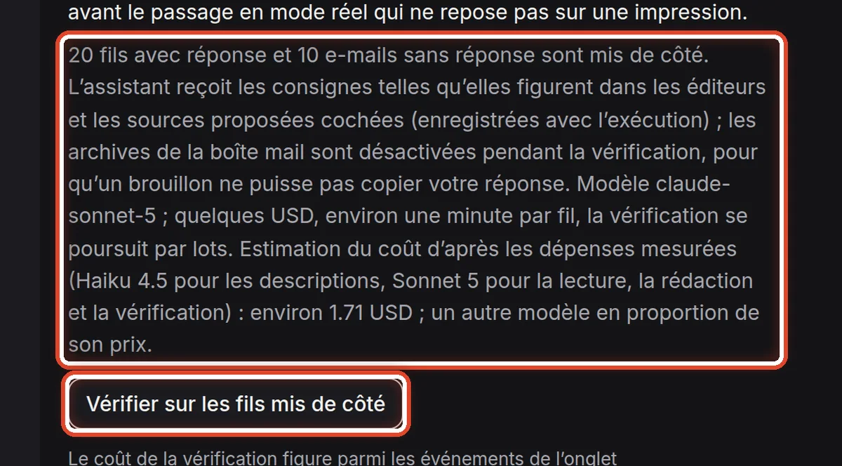 Gros plan – Essayer les consignes