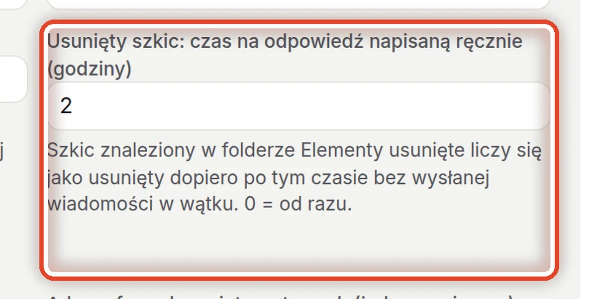 Zbliżenie – Usunięty szkic