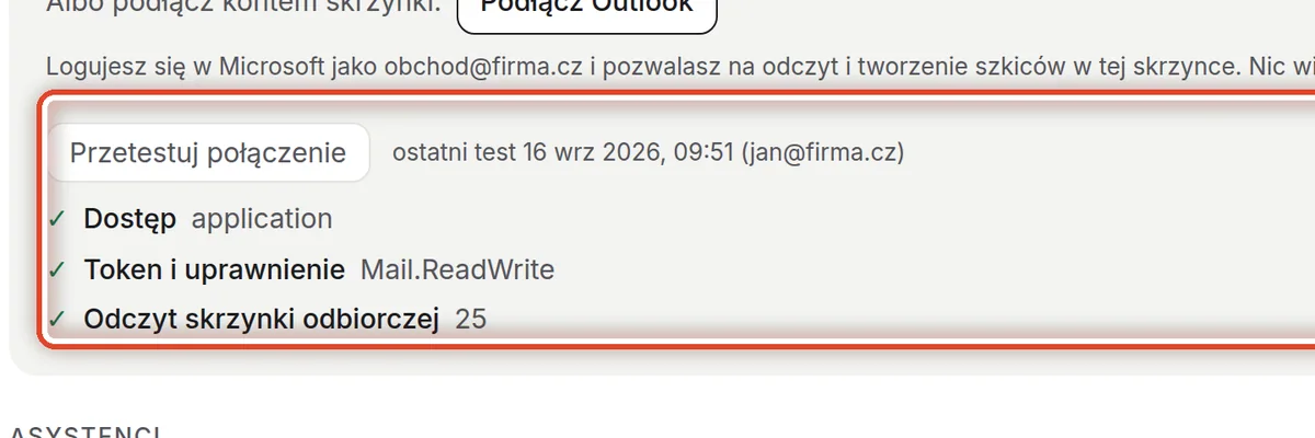 Zbliżenie – Przetestuj połączenie