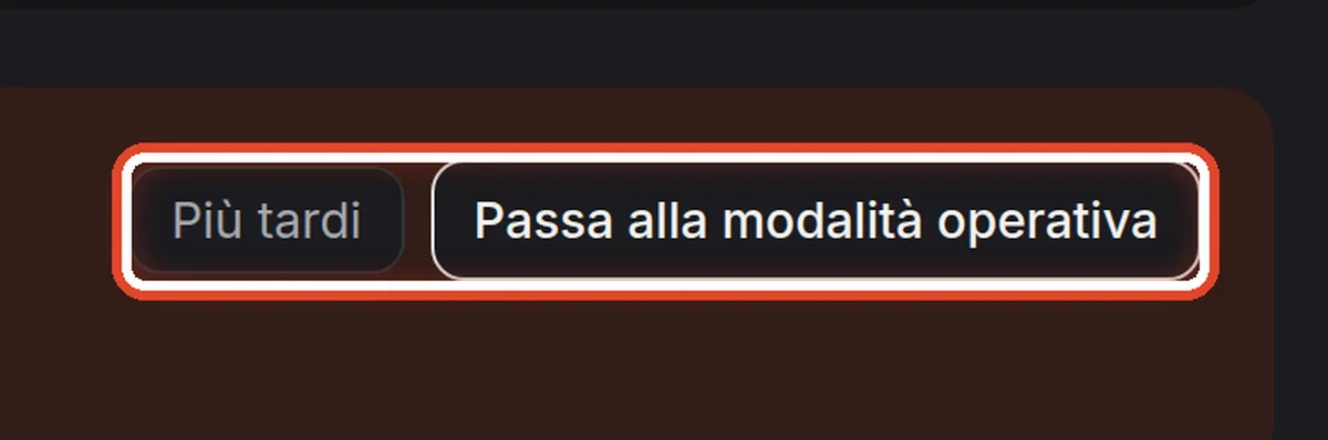 Da vicino – Passa alla modalità operativa