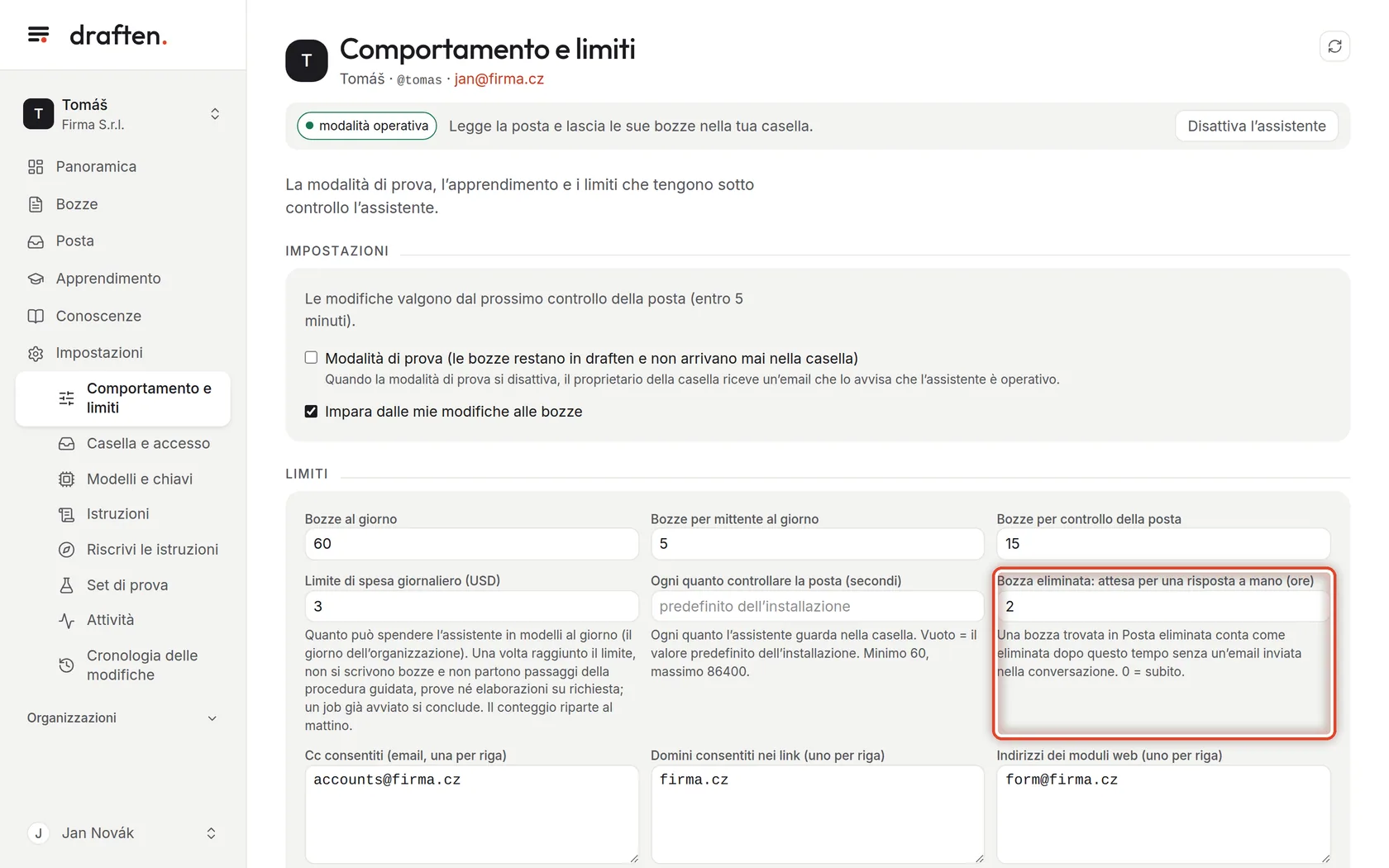 Screenshot del passo 5