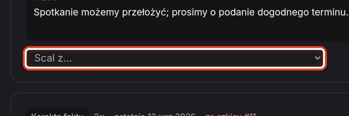 Zbliżenie – Dwie propozycje mówią to samo