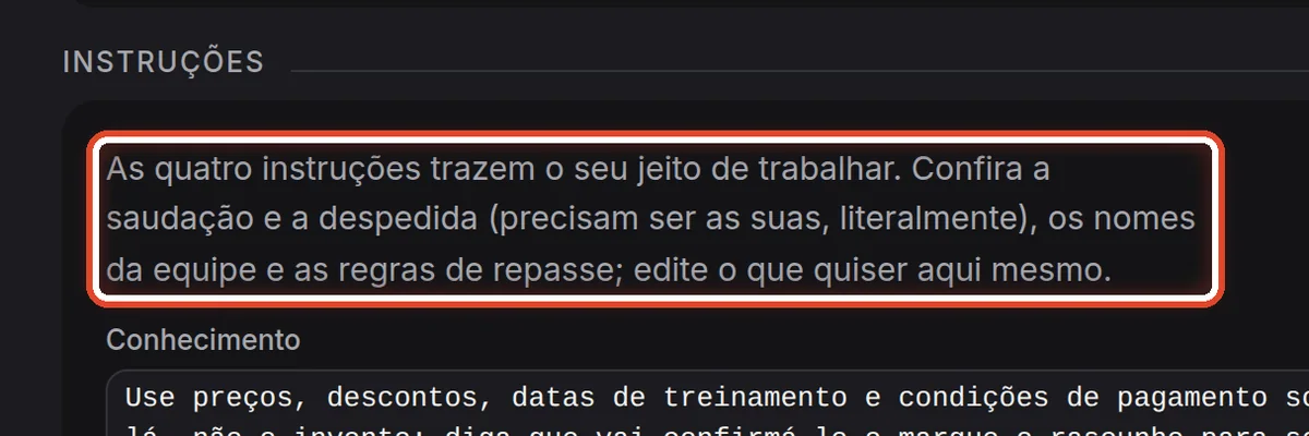 De perto – Conferir o texto