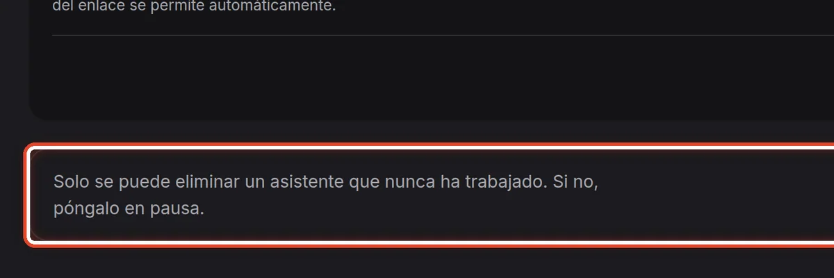 De cerca: Eliminar el asistente