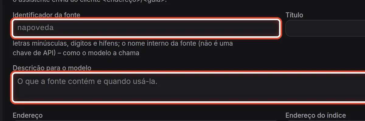 De perto – Identificador e descrição