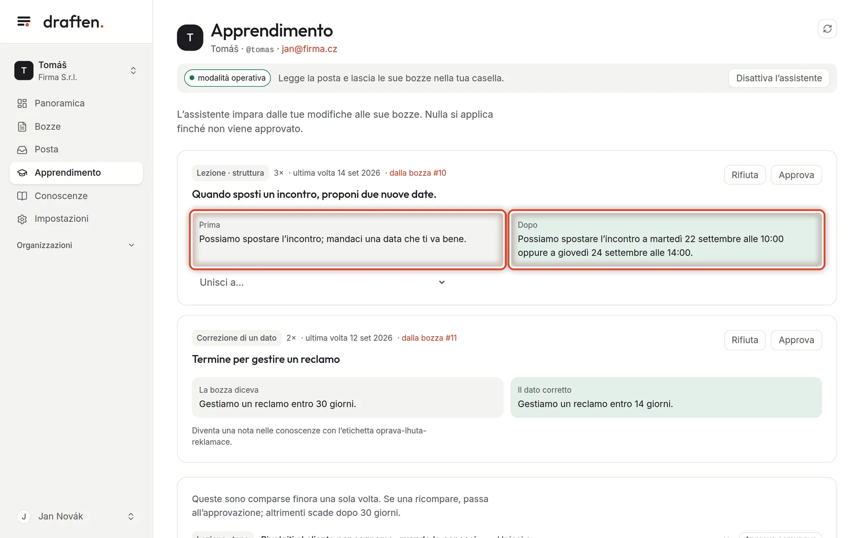 Screenshot del passo 2