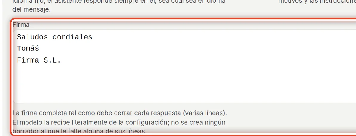 De cerca: Firma