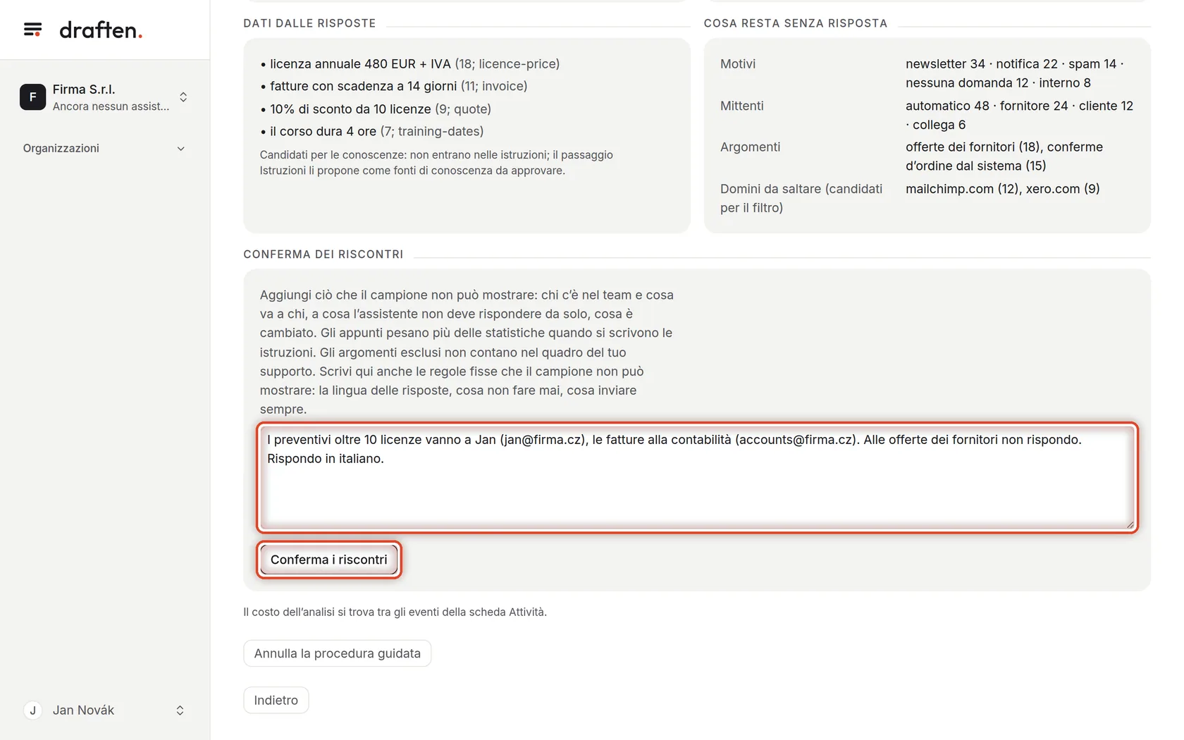 Screenshot del passo 11
