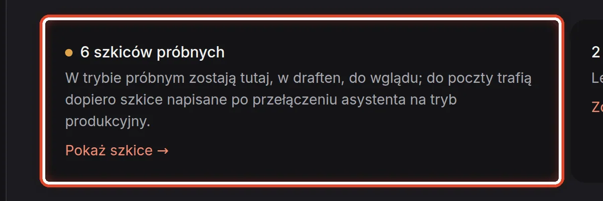 Zbliżenie – Szkice próbne
