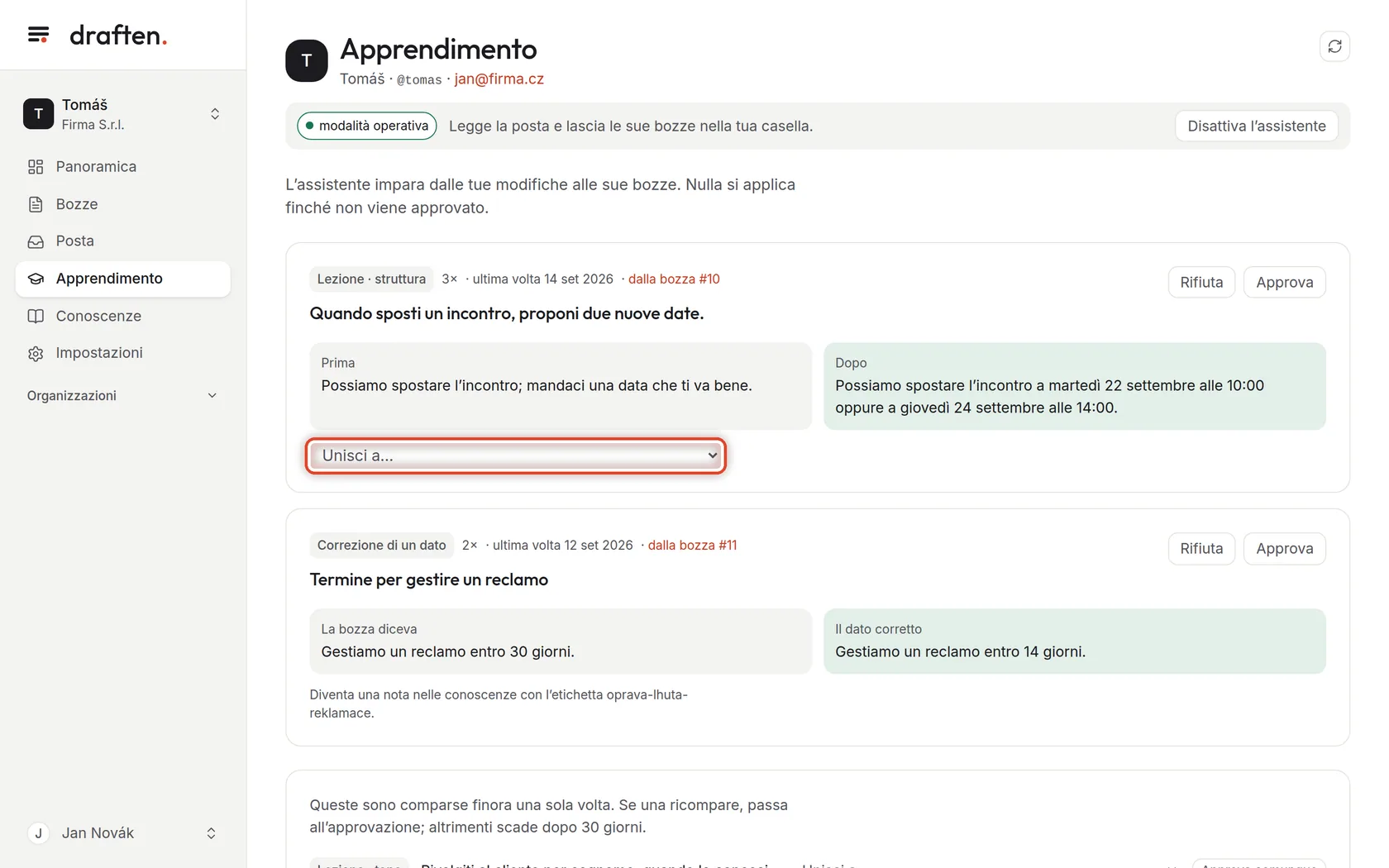 Screenshot del passo 4
