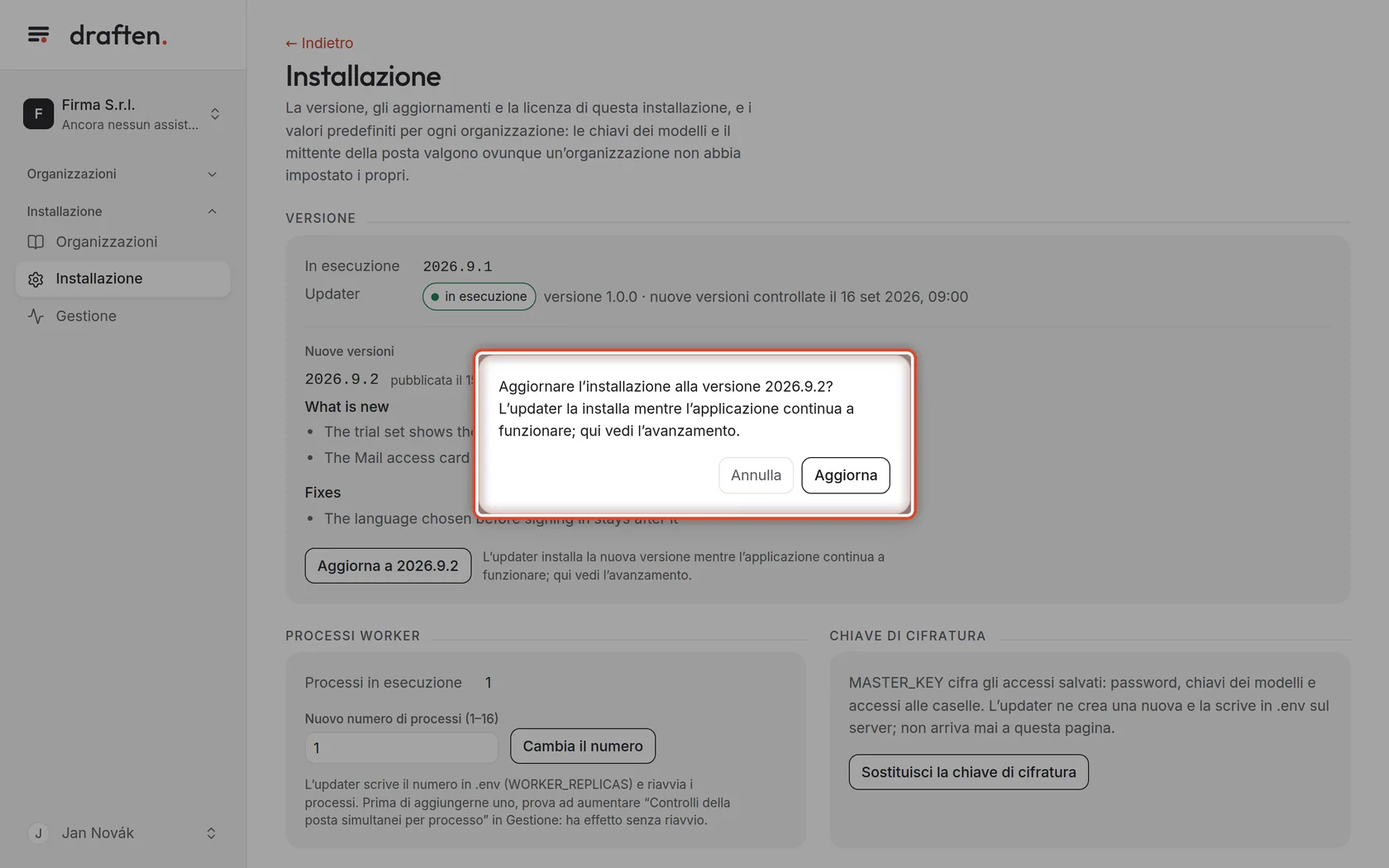 Screenshot del passo 4
