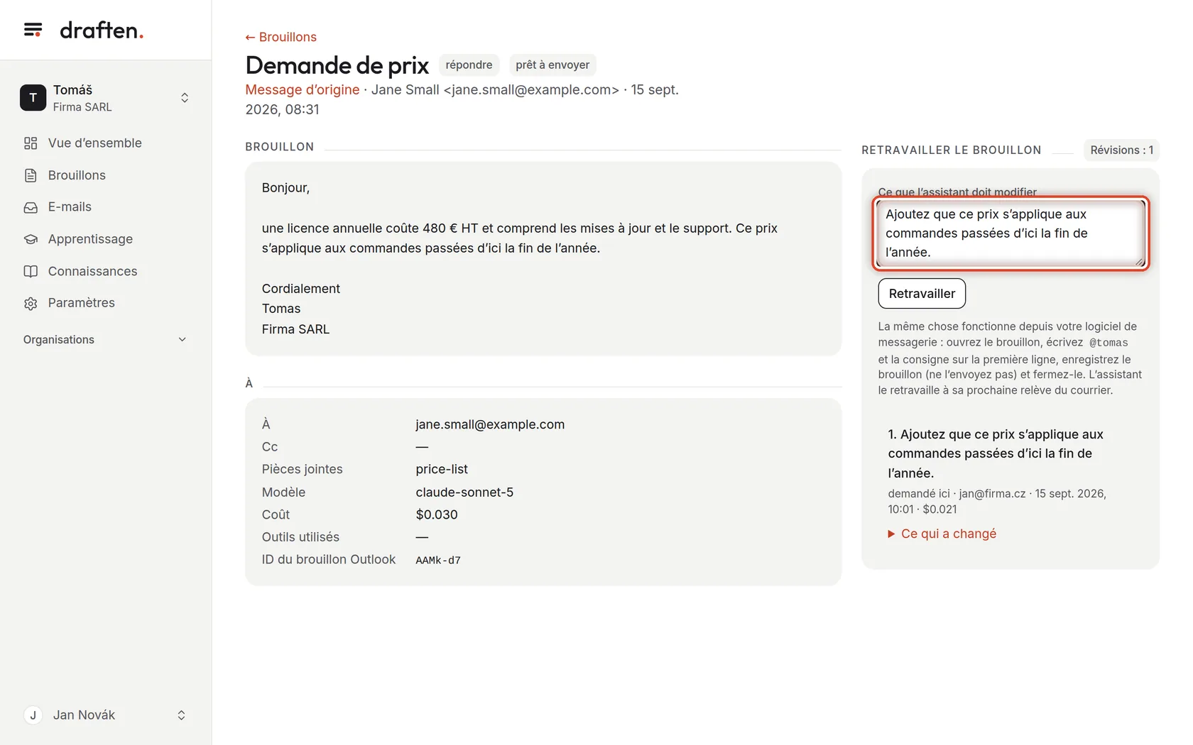 Capture d’écran de l’étape 3
