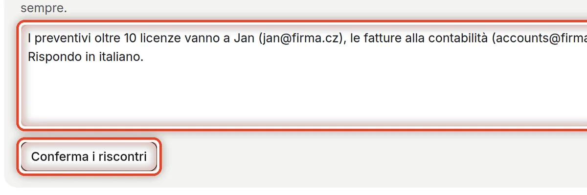 Da vicino – Aggiungi gli appunti e conferma
