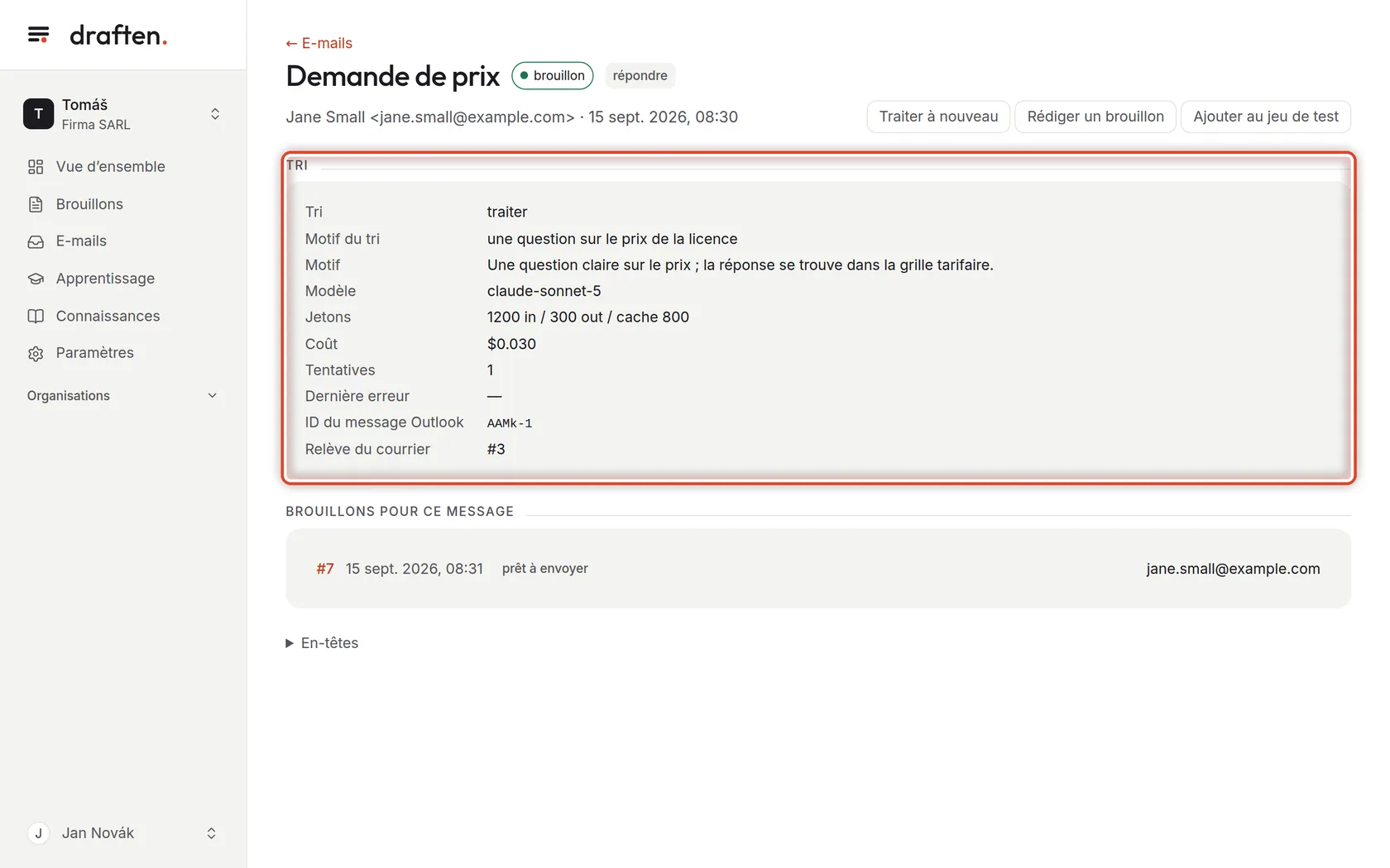 Capture d’écran de l’étape 7