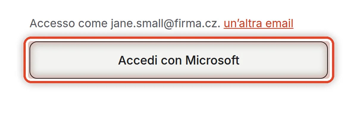Da vicino – Accedi con l’account della tua organizzazione