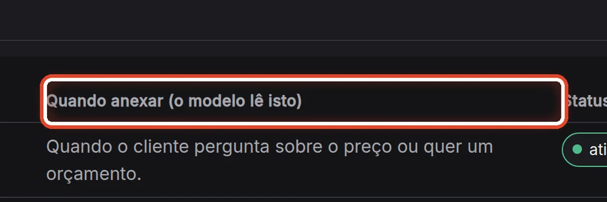 De perto – Quando anexar
