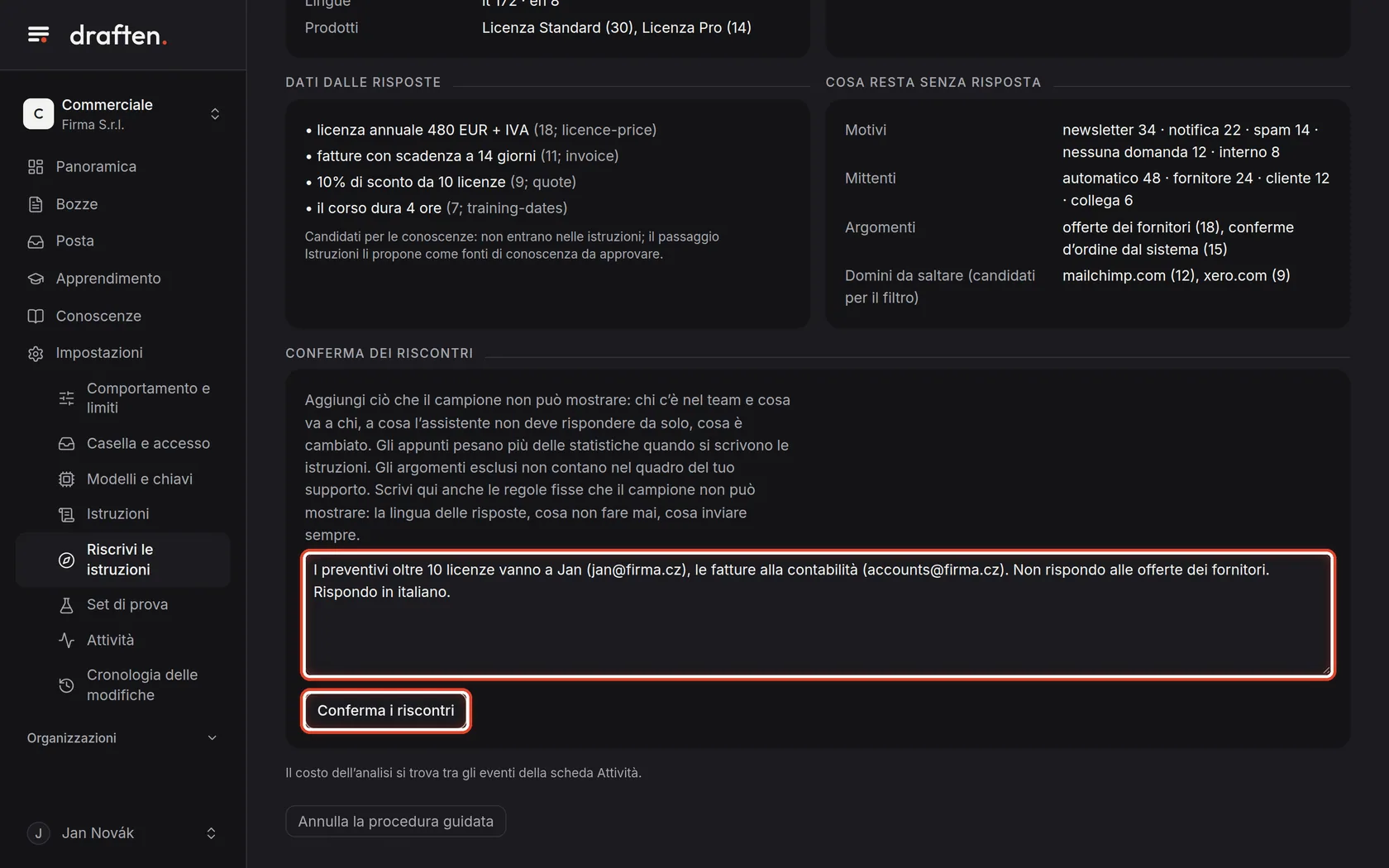 Screenshot del passo 4