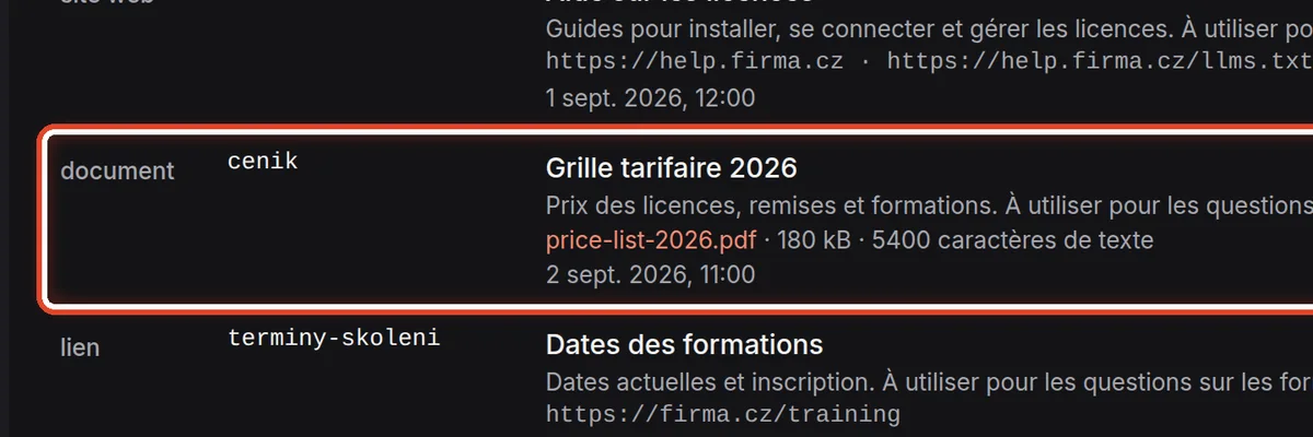 Gros plan – Une source