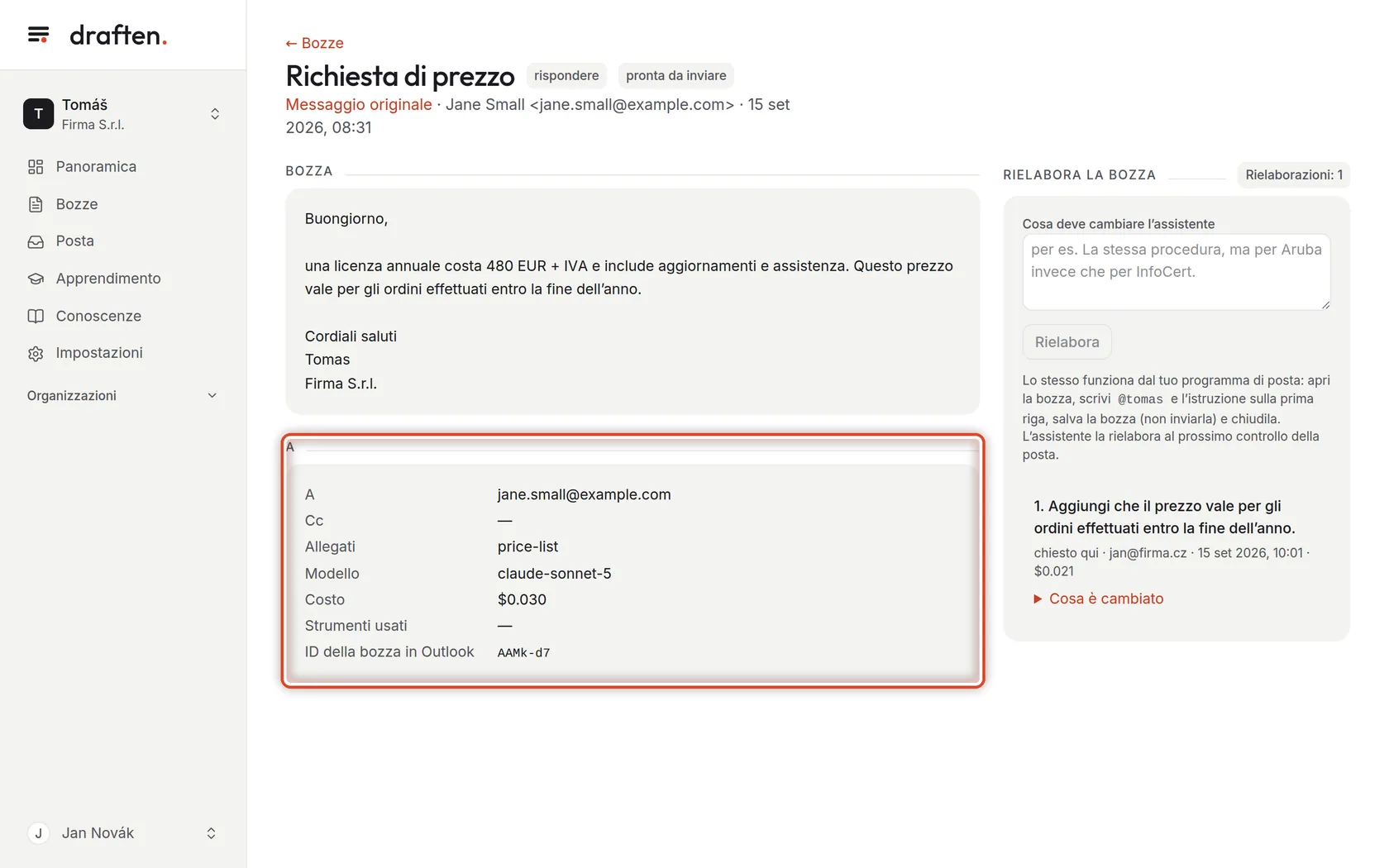 Screenshot del passo 5
