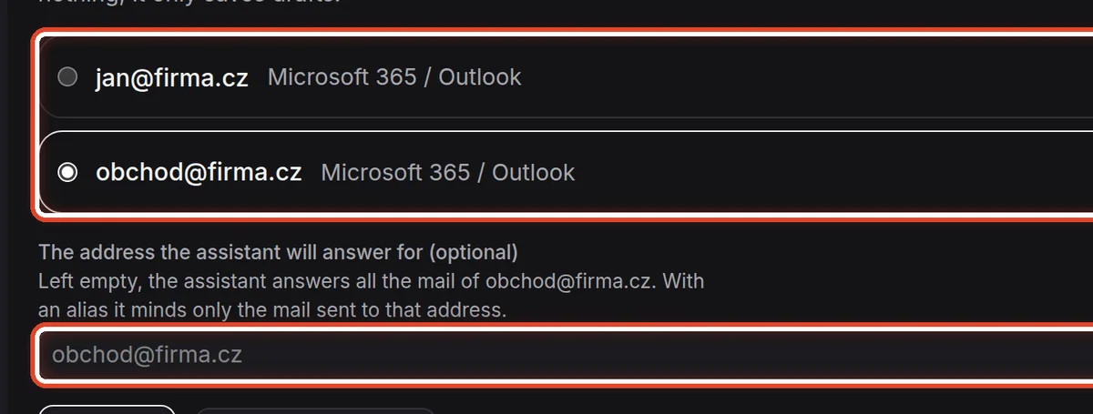 Close up — Choose the mailbox