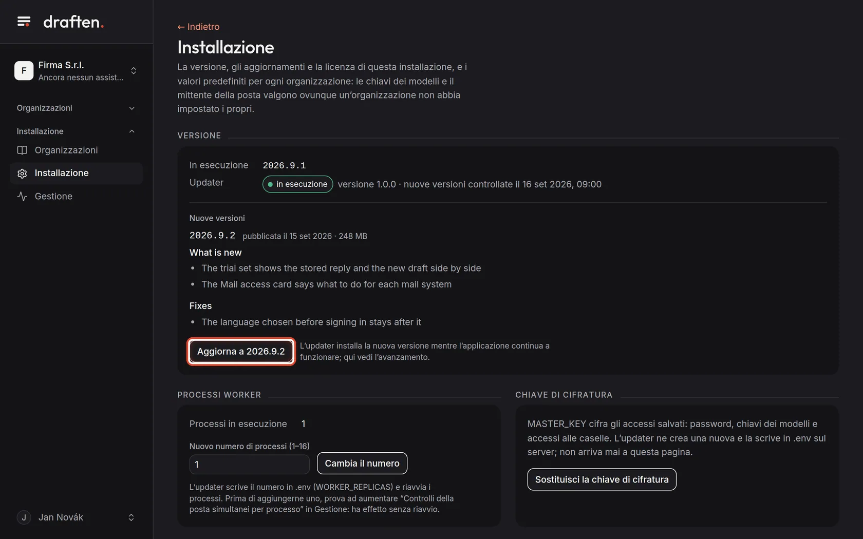 Screenshot del passo 3