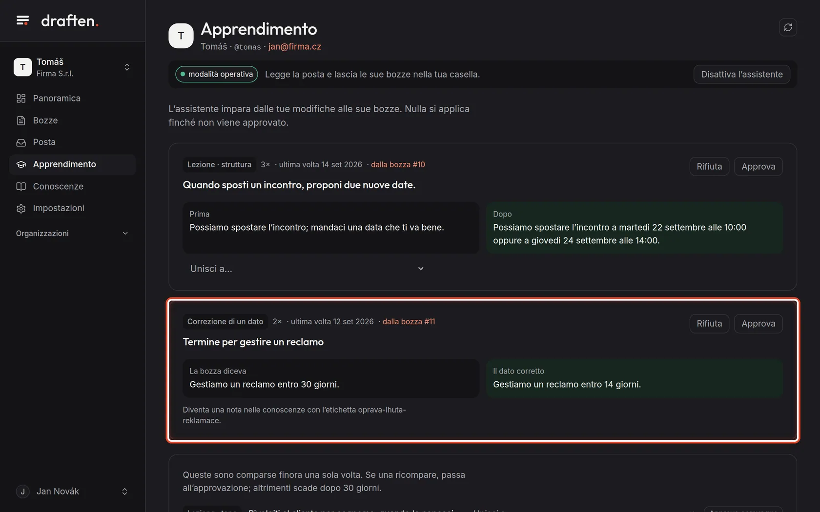 Screenshot del passo 5