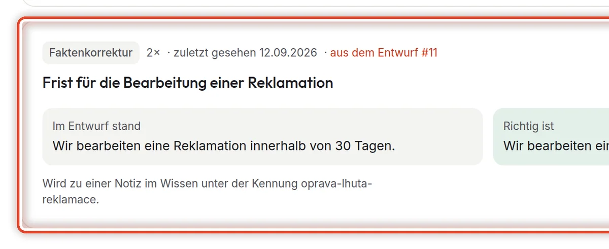 Nahaufnahme – Eine Faktenkorrektur