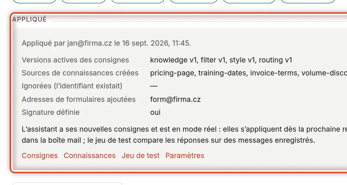 Gros plan – C’est fait