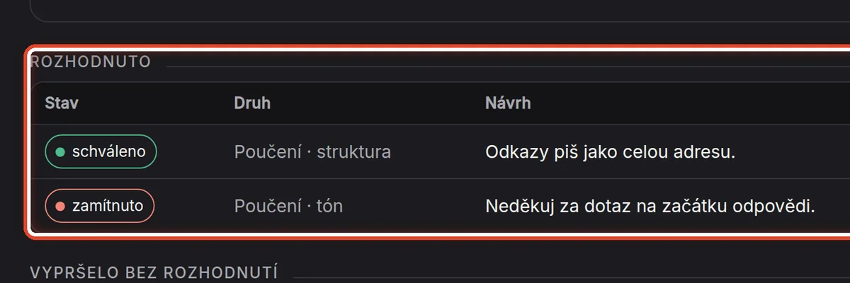 Detail — Rozhodnuto