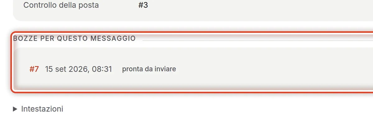 Da vicino – Bozze per questo messaggio
