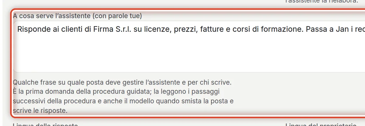 Da vicino – A cosa serve l’assistente