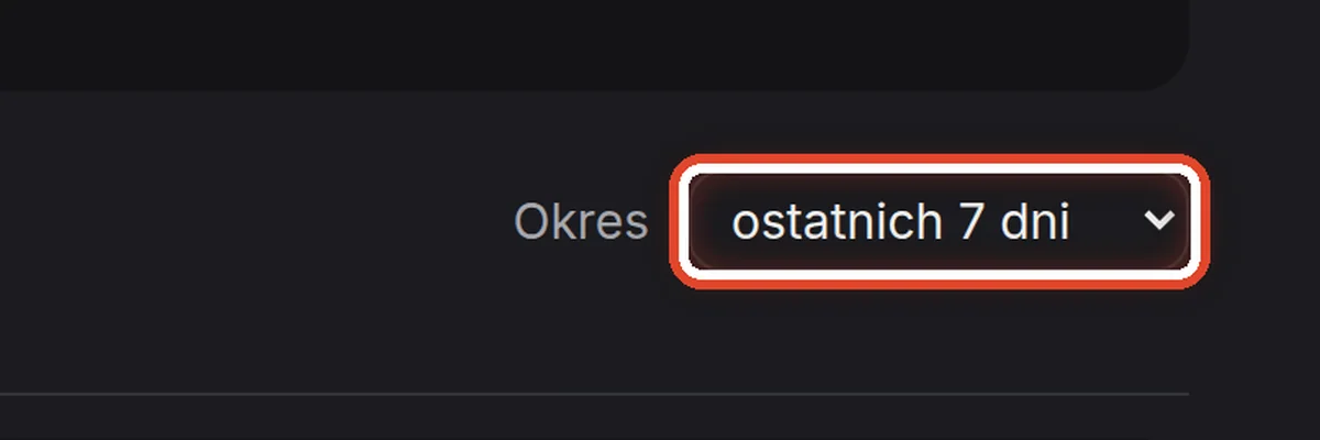 Zbliżenie – Wybierz okres