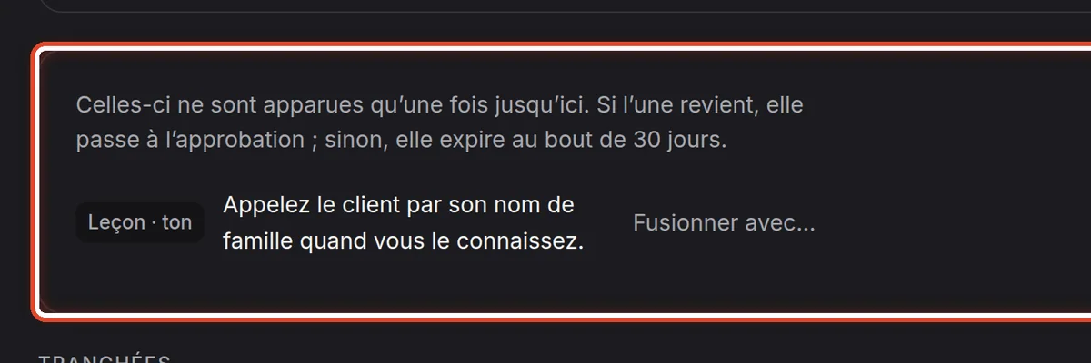 Gros plan – Vues une seule fois